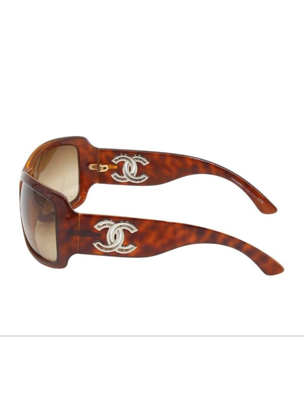 Chanel CC Logo Tortoiseshell Sunglasses Eyewear - Picture 6 of 10